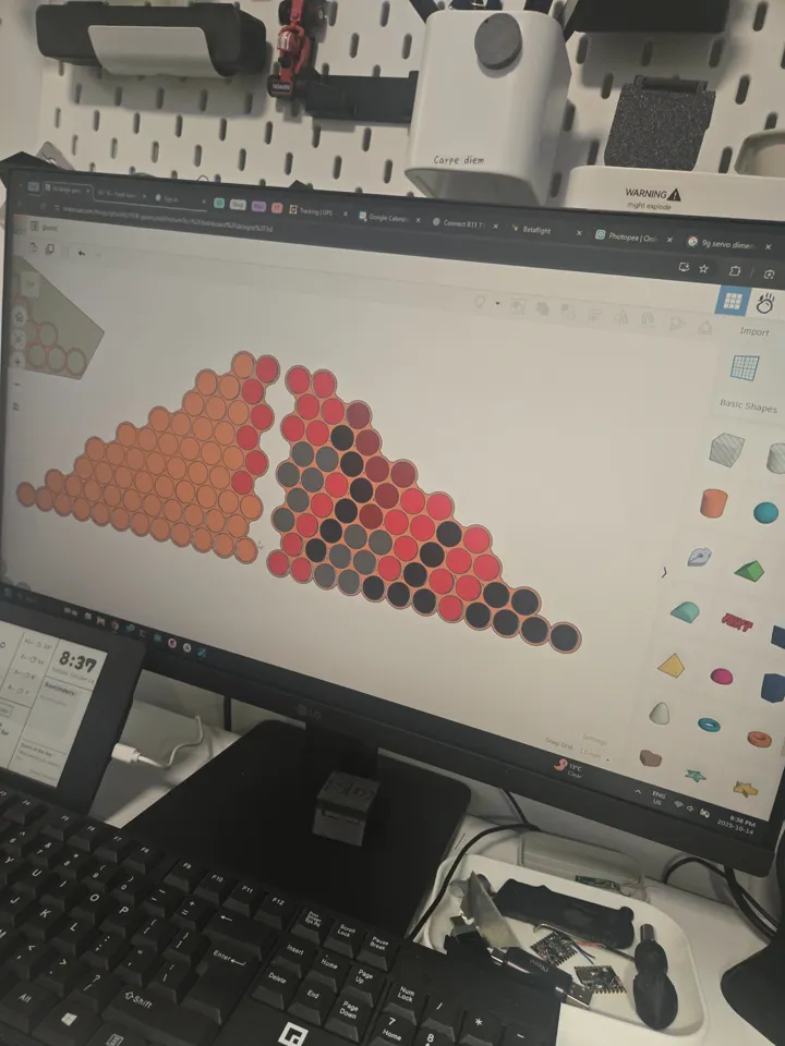 TinkerCAD battery planning
