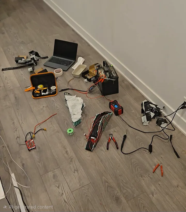 Wiring the BMS in the basement fab