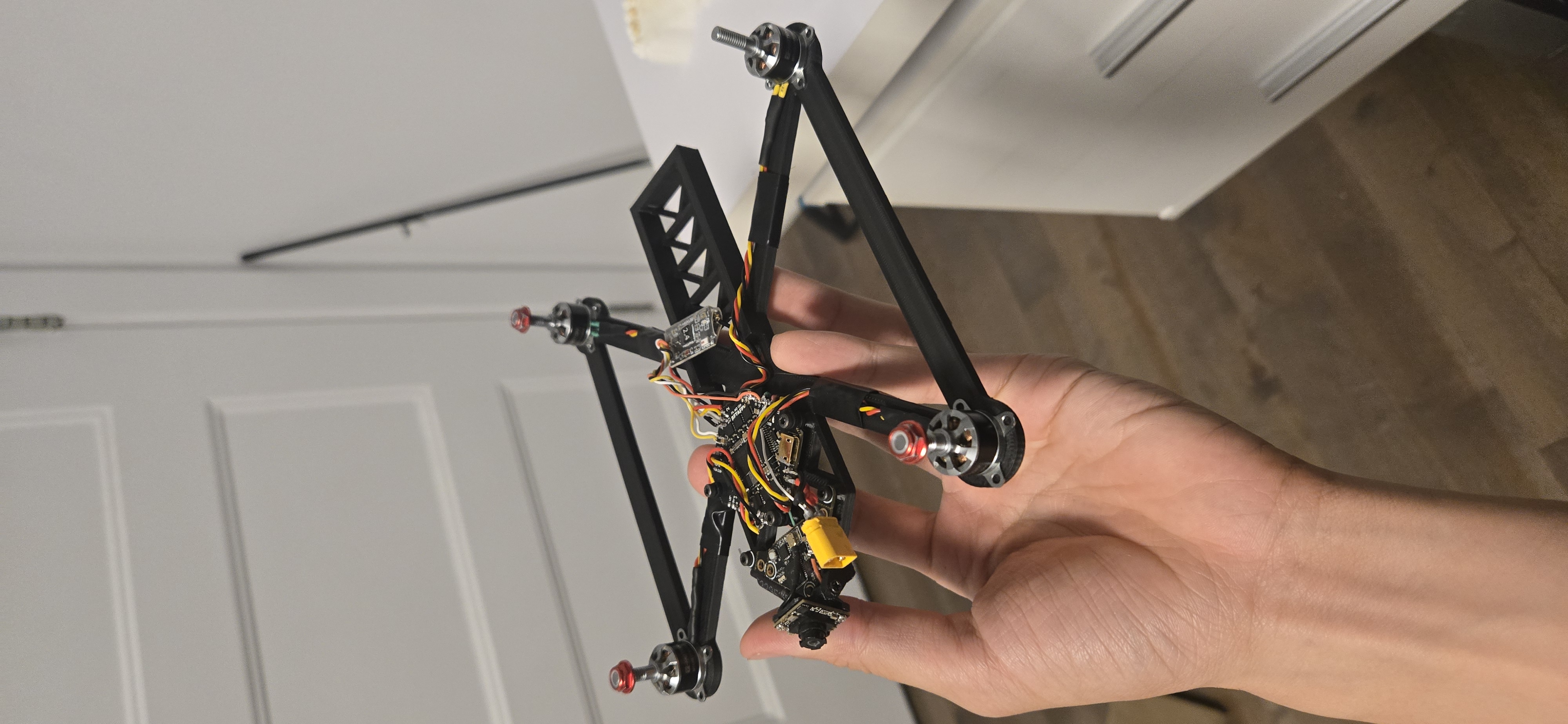 Front view of the PLA drone