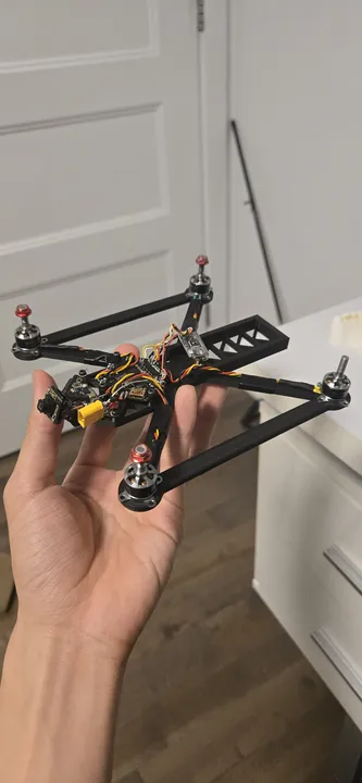 Front view of the PLA drone