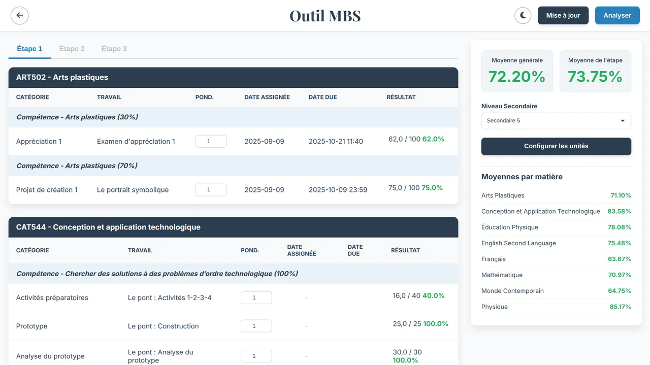 MBS — Student Grade Tracker
