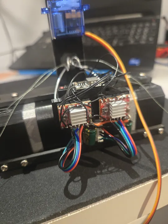 Close up of the stepper drivers